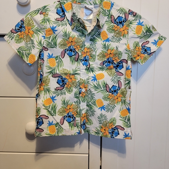 Boxlunch Kids "Stitch" Themed Hawaiian Shirt - Picture 1 of 4